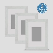 White Photo Frame 6x4 X3 MULTI