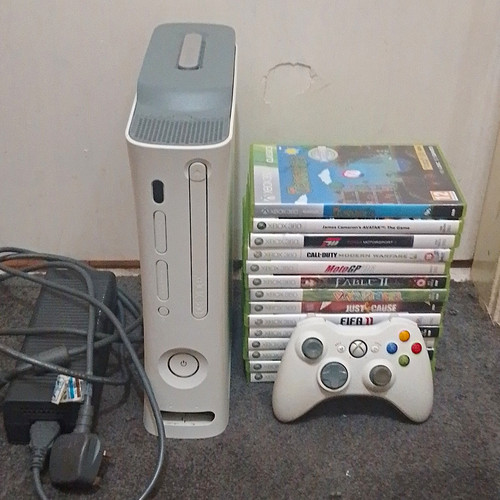 Microsoft xbox 360 white - xbox,