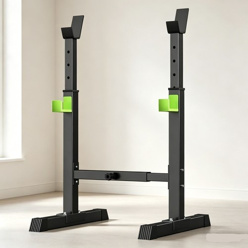 Adjust barbell rack horizontal - adjust,