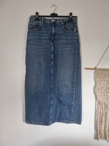 Ladies midaxi maxi - blue, denim
