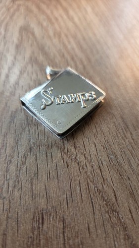 Sterling silver stamp book - silver,