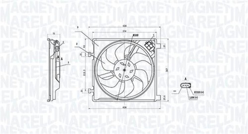 Radiator fan fits seat - radiator,