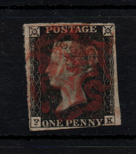 1840 penny black - gb, qv