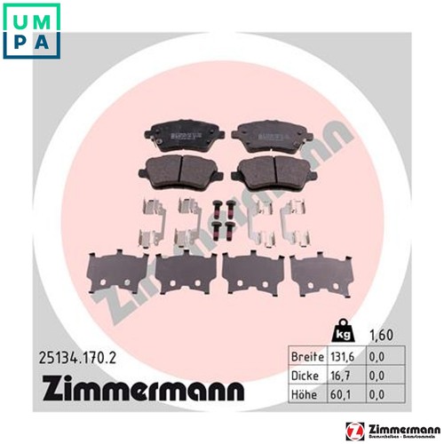 Brake pad set - pad, disc