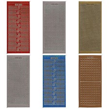 Circles/Beads/Borders Peel Offs - Colourful stickers for card-making - BOGOF