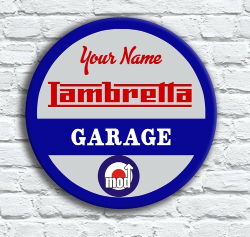 Personalised lambretta metal - lambretta,