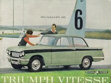 Triumph Vitesse 1600 1963-65 UK Market Sales Brochure Saloon Convertible