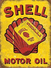 Shell Motor Oil Garage Retro