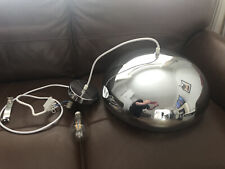 Habitat Rock Chrome Pendant Light Fitting Plus Vintage Bulb In Fab Condition