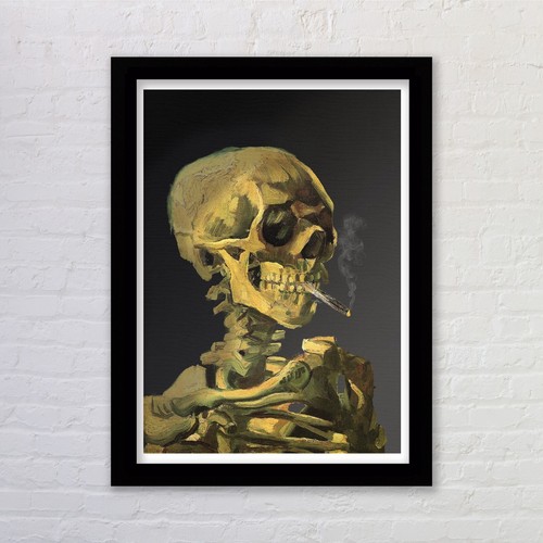 Framed vincent van gogh - framed, skull