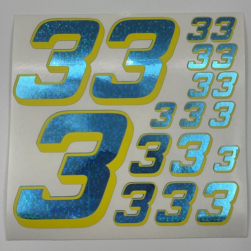 Blue star hologram yellow - blue,