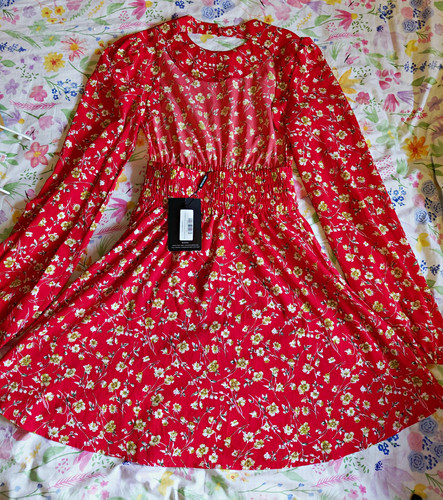 Prettylittlething red floral - prettylittlething,
