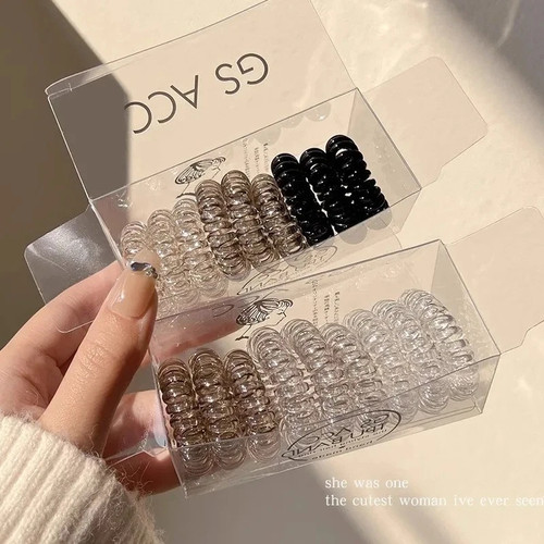 Thick spiral hair bobbles - spiral,