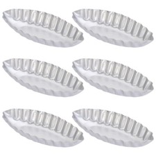 6 Pcs Boat Shape Mold Tart