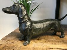 26cm Standing Black Dachshund
