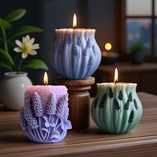 3D Lavender Candle Mold