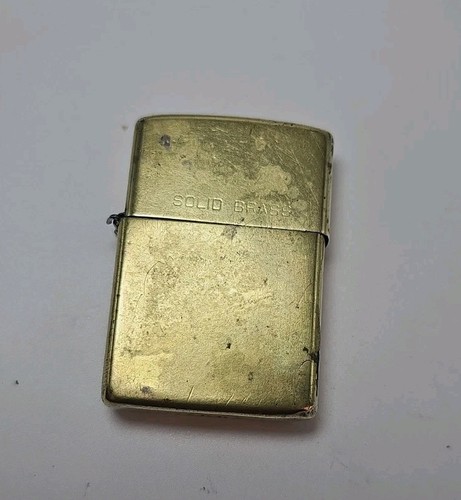 Zippo solid brass - solid, lighter