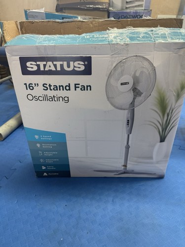 Status 16in white pedestal - status,