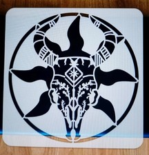 LARGE GOTHIC GOAT SKULL