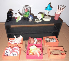 2 X Dolls House Shop Counters Miniature Market Stalls Halloween Spooky Maileg