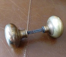 Vintage Brass Door Knobs Handles Antique Victorian Pull Original Old Reclaimed