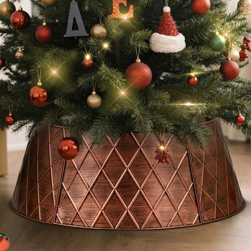 Metal christmas tree collar - christmas,