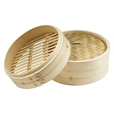 2 Tier Bamboo Steamer for Food