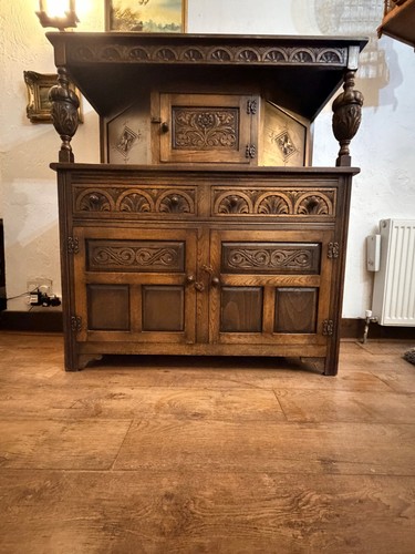 Oak court cupboard sideboard - oak,
