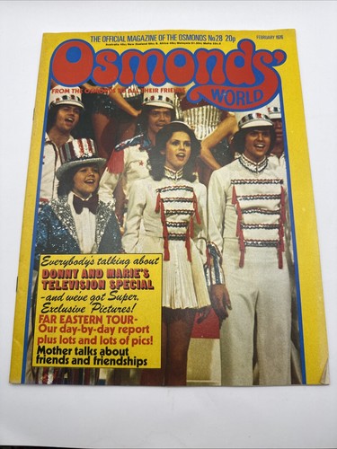 Osmonds world magazine issue - world,