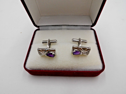 Silvertone cufflinks with - cufflinks,