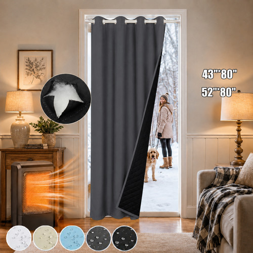 Waterproof door curtain heavy - waterproof,