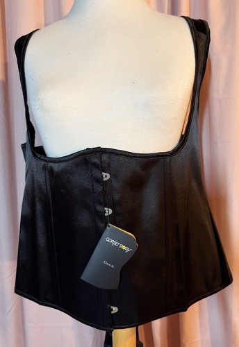 Corset story black satin - story,