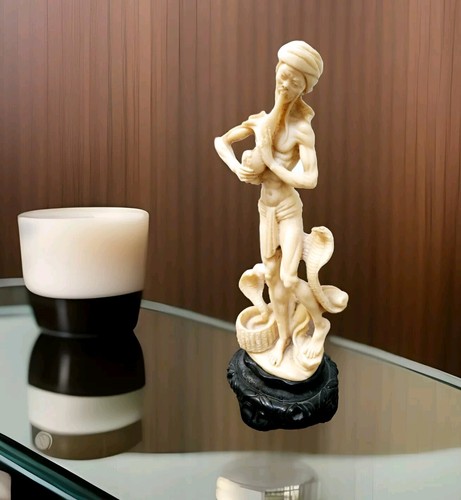 Vtg chinese faux ivory snake - vtg,