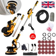 7 Speeds Drywall Sander 850W Electric Wall Sander Vacuum Attachment & LED Light