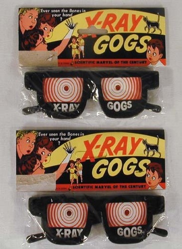 New xray novelty glasses - new,