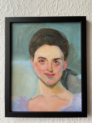 Painting portrait woman - portrait, a