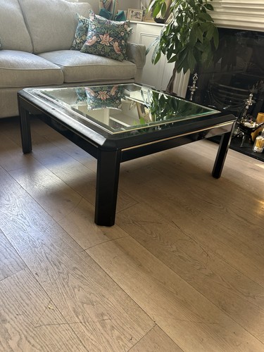 Mirrored coffee table black - mirrored,
