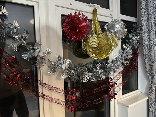 Retro christmas foil - christmas, hanging