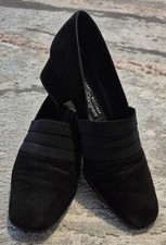 Russell & Bromley Stuart weitzman Slip On Block Heel Suede closed Shoes UK 4