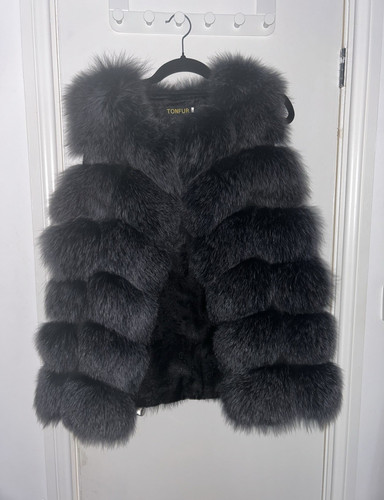 Women black real fox - women’s,