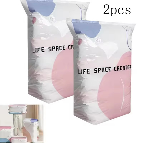 Pump vacuum storage bags - no‑pump,