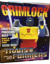 GRIMLOCK HARD HERO COLD CAST PORCELAIN BUST #2310/2500 BOXED TRANSFORMERS