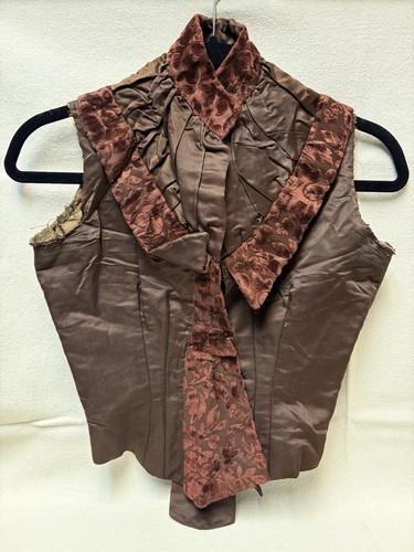 Antique victorian satin velvet - victorian,