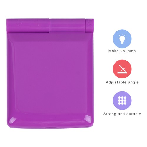 Foldable travel mirror led - travel,