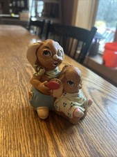 Vintage Pendelfin Studios Hand Painted Stone Craft England Dandy Rabbit T65