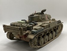 PRO BUILT WEATHERED 1:35 GERMAN WWII PANZER II TANK DAK AFRIKA KORPS TUNISIA 42’