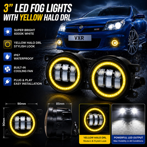 Projector led fog lights white - fog,