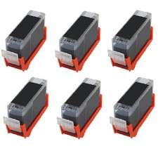 6 PK BLACK Ink Replacement for