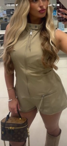 Zara khaki playsuit - khaki,