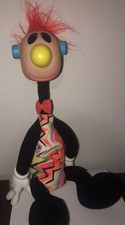 Vintage Ertl 1994 Jibba Jabba Jibber Jabber Red Mohawk Noisy Toy Doll 15" Guy